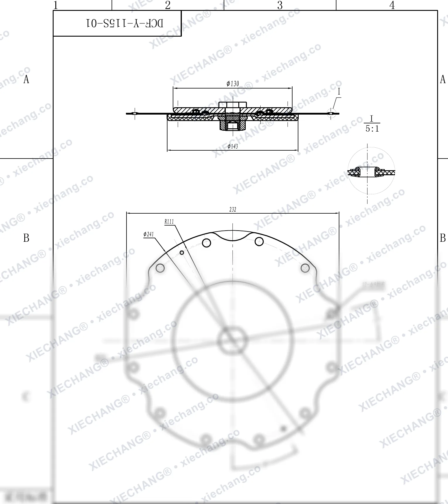 DCF-Y-115S-01 — Bản vẽ lắp ráp