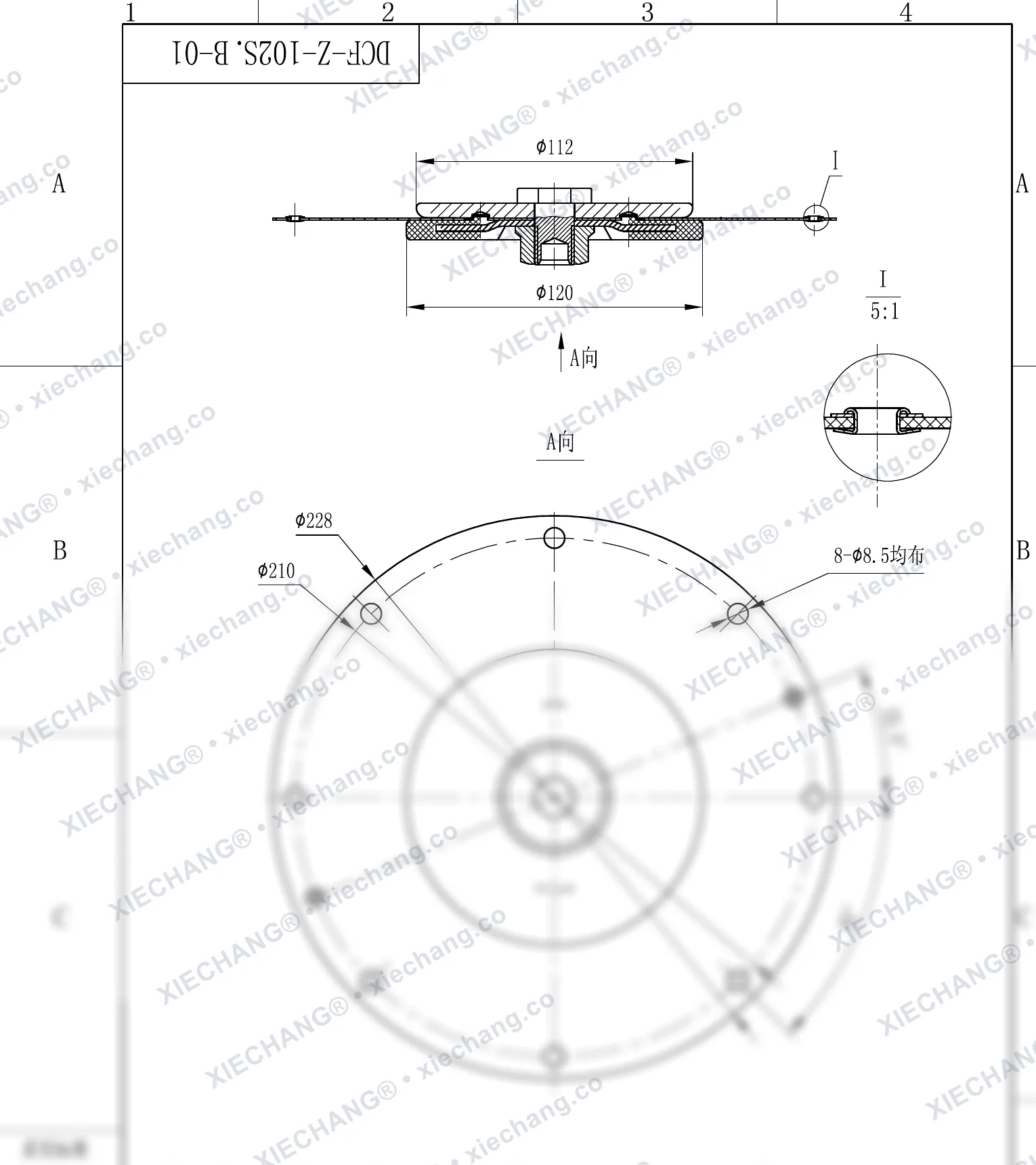 DCF-Z-102S.B-01 · 4" — Bản vẽ lắp ráp