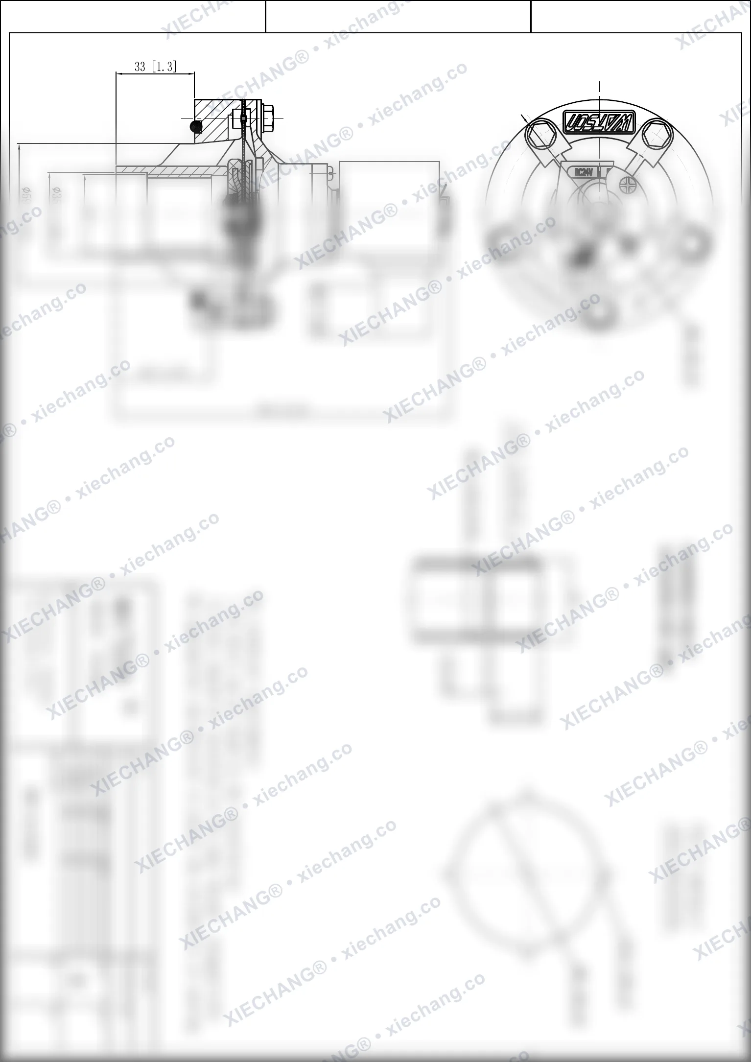 WPS-CA/EG25 · van kiểu ngâm — Bản vẽ lắp đặt