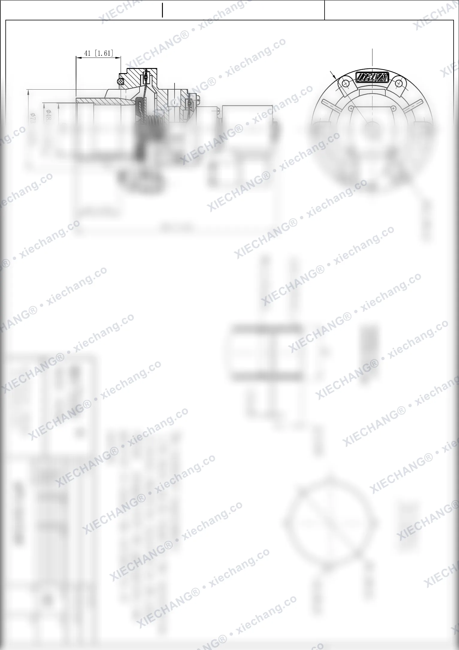 WPS-CA/EG40 · van kiểu ngâm — Bản vẽ lắp đặt