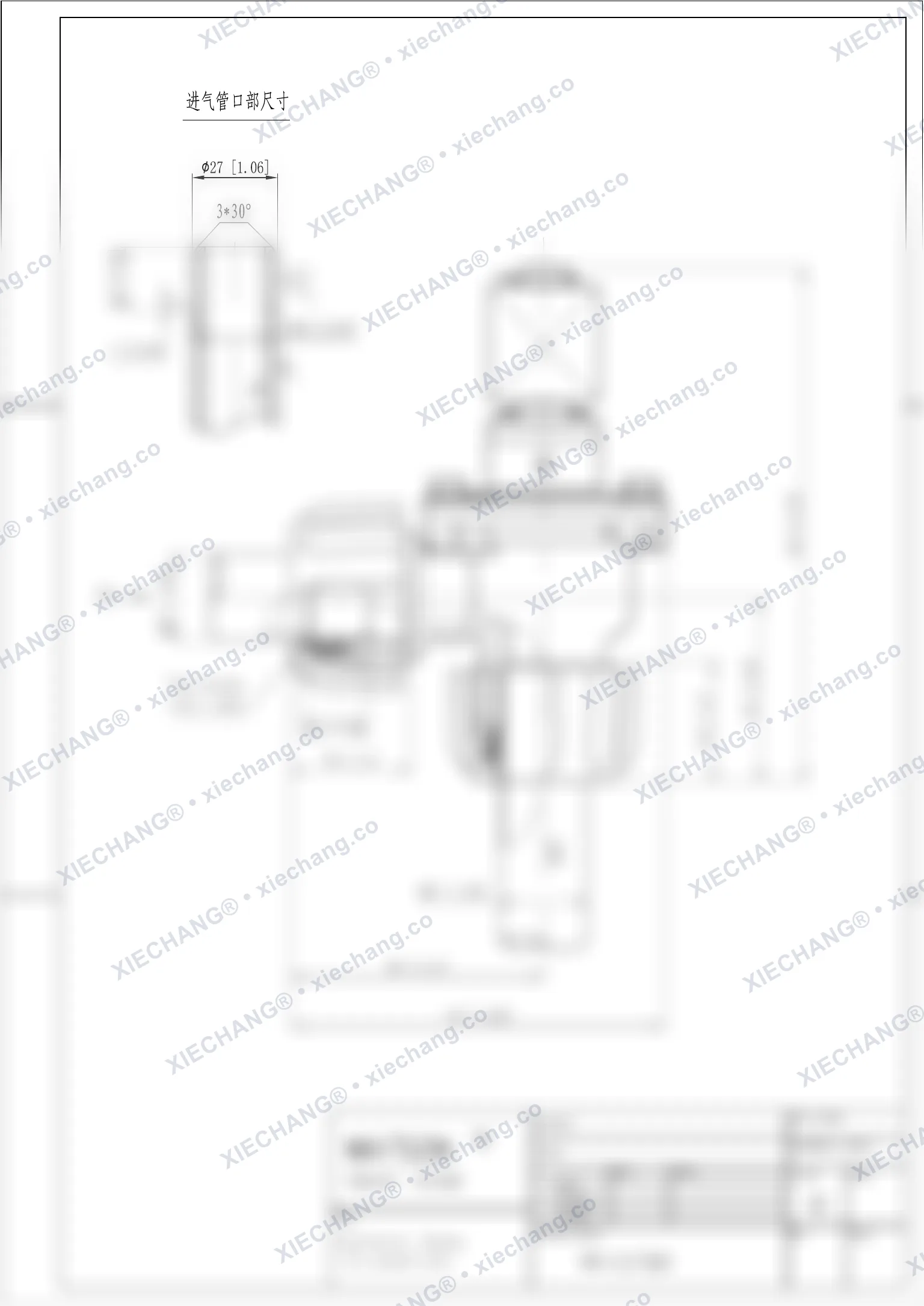 WPS-CA/TD20 · van ren ngoài / phòng nổ — Bản vẽ lắp đặt