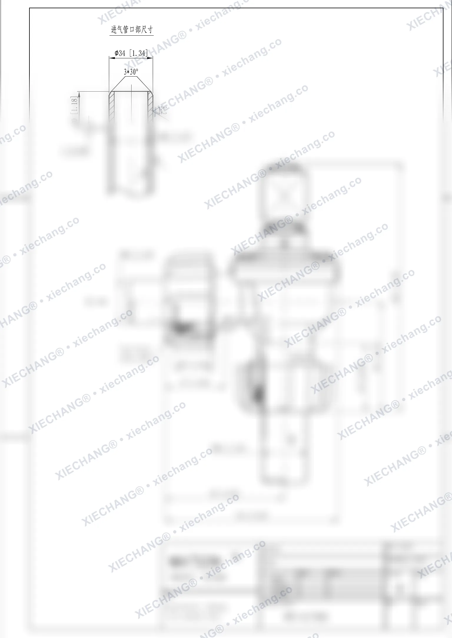 WPS-CA/TD25 · van ren ngoài / phòng nổ — Bản vẽ lắp đặt