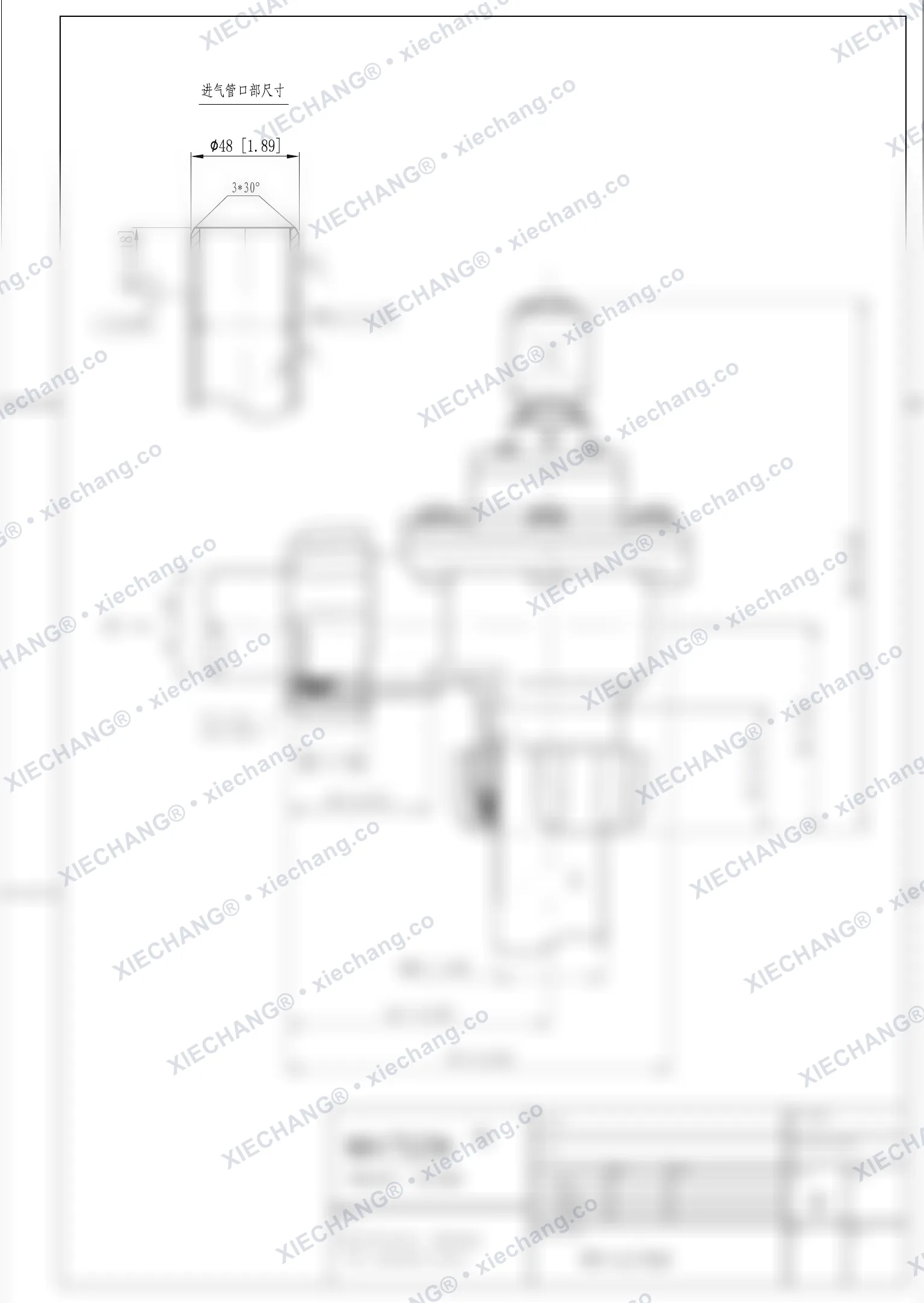 WPS-CA/TD40 · van ren ngoài / phòng nổ — Bản vẽ lắp đặt