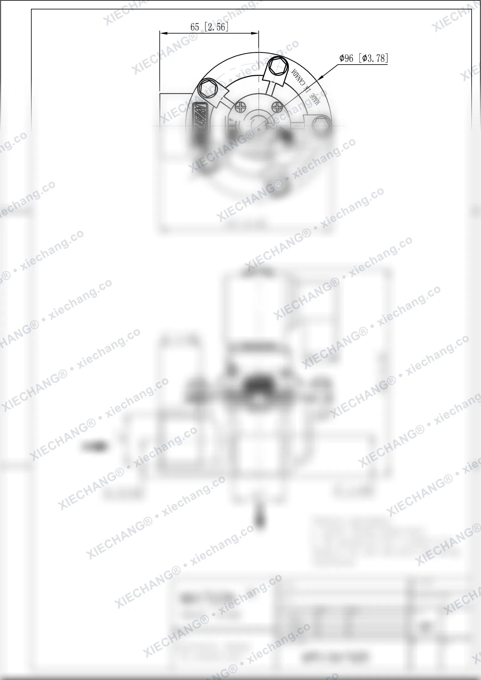 WPS-CA/TG25 · van góc vuông — Bản vẽ lắp đặt