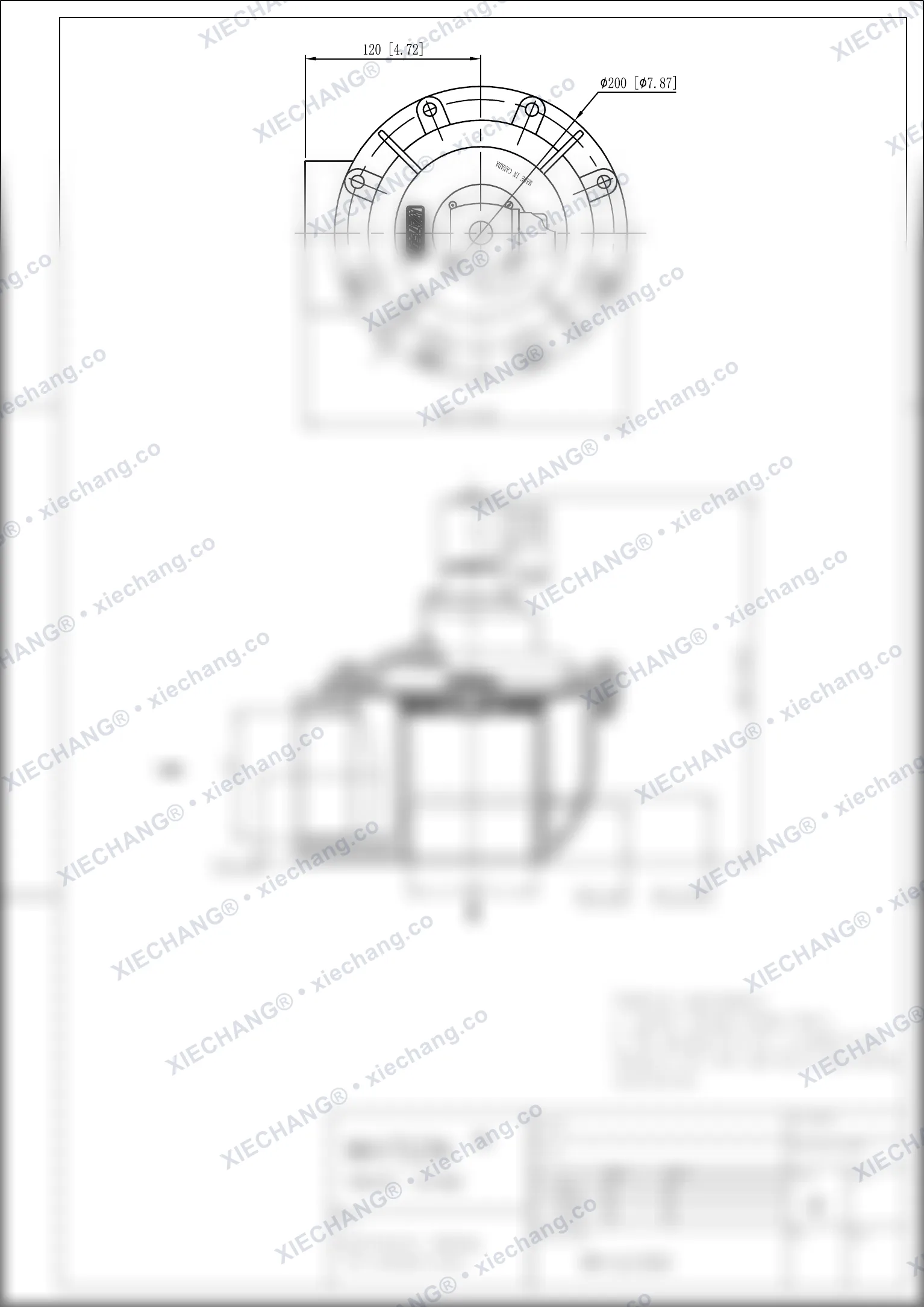 WPS-CA/TG76 · van góc vuông — Bản vẽ lắp đặt
