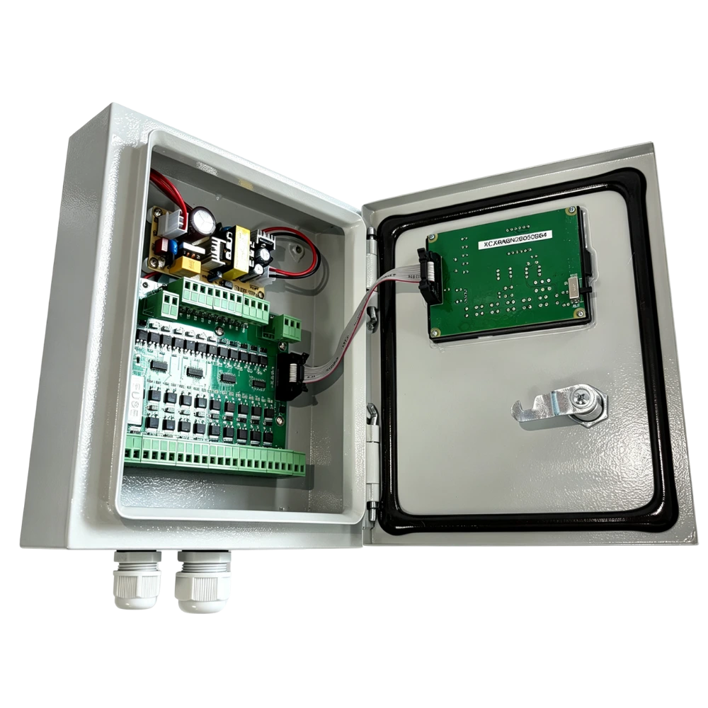 Chi tiết mặt trước bộ điều khiển xung online SXC-X8A6